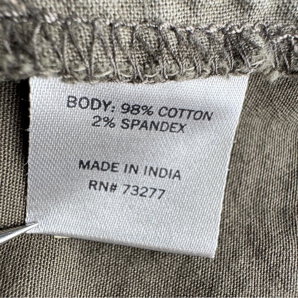 SONOMA Utility Jacket‎ S Olive Green Zip Front Cinch Waist Epaulettes Field - Picture 10 of 11